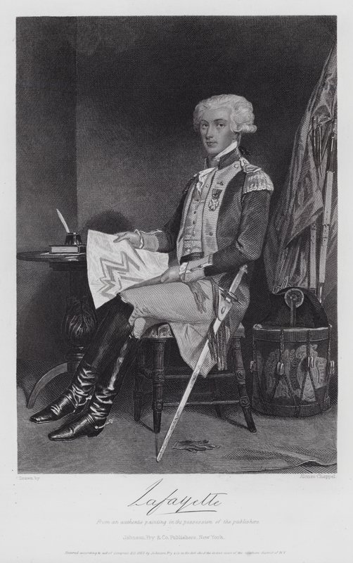 Gilbert-Motier De Lafayette (gravure) - Alonzo (after) Chappel