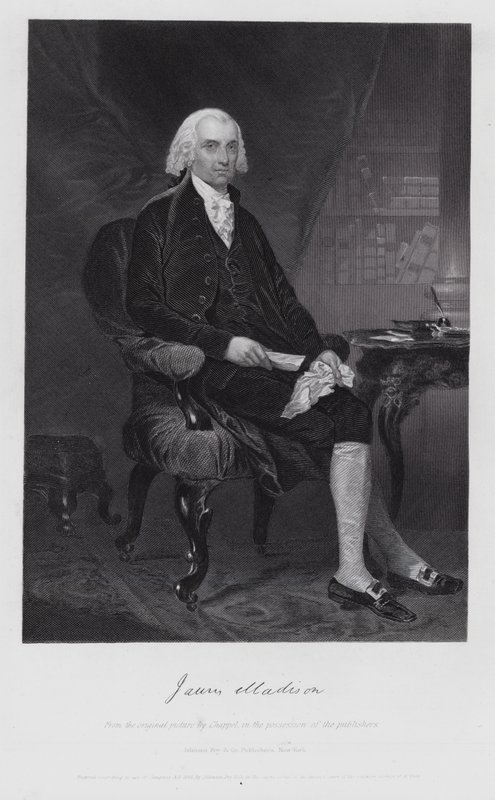 James Madison (gravure) - Alonzo (after) Chappel