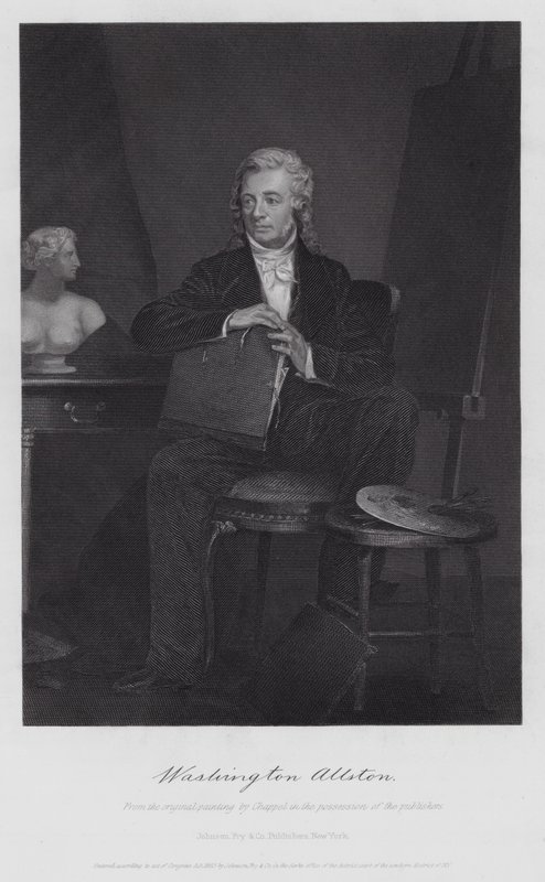 Washington Allston (gravure) - Alonzo (after) Chappel