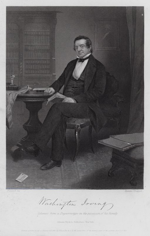 Washington Irving (gravure) - Alonzo (after) Chappel