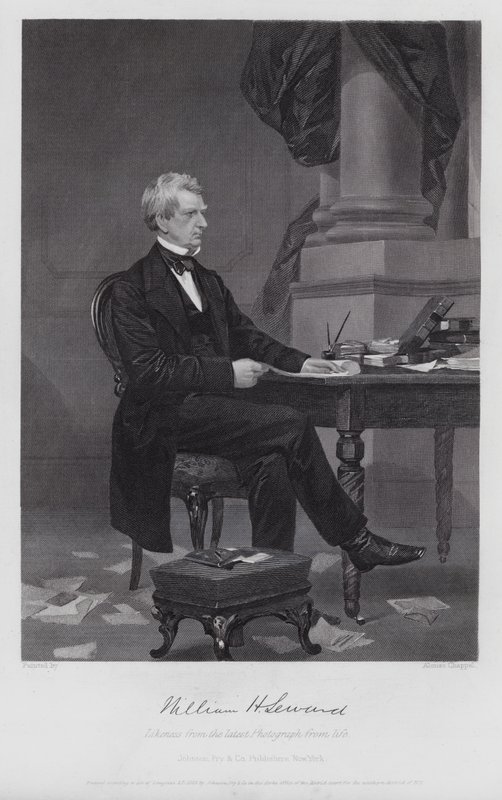 William Henry Seward (gravure) - Alonzo (after) Chappel