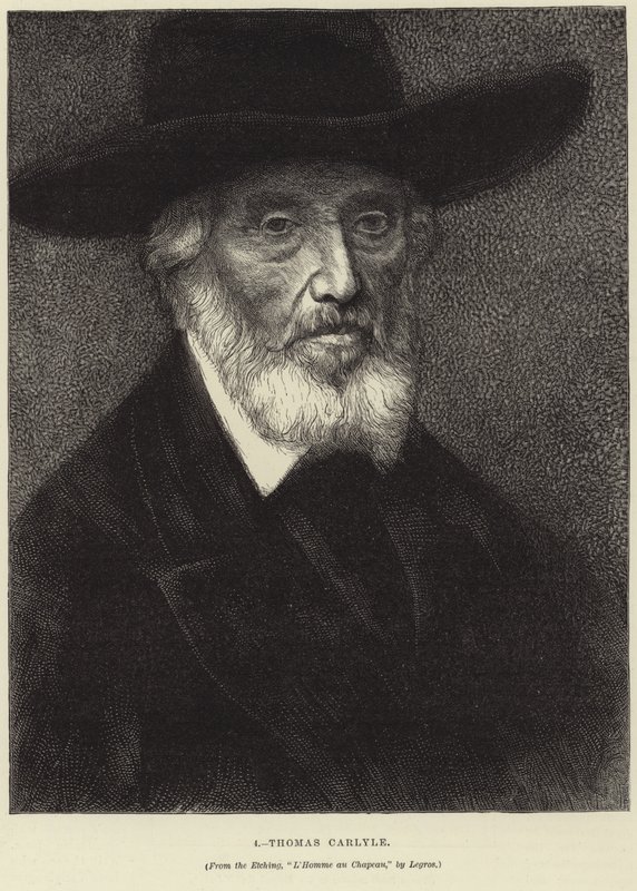 Portrait de Thomas Carlyle - Alphonse Legros