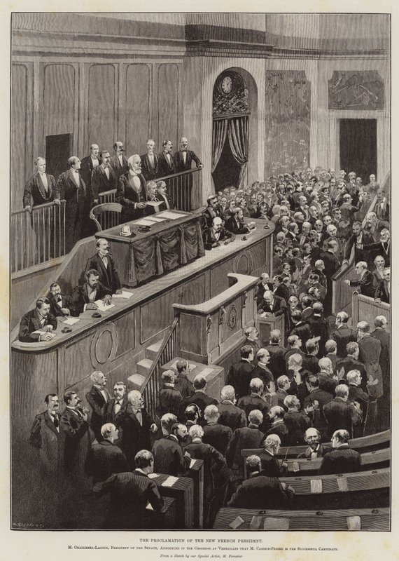 La Proclamation du nouveau président français - Amedee Forestier