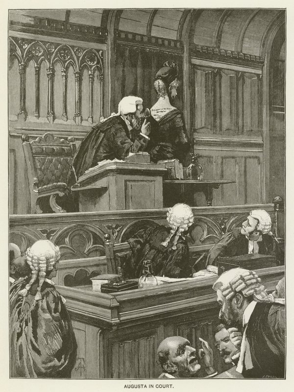 Augusta au tribunal - Amedee Forestier