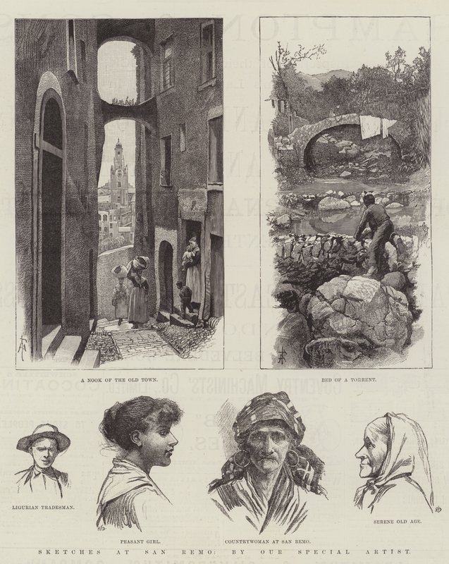 Croquis à San Remo - Amedee Forestier