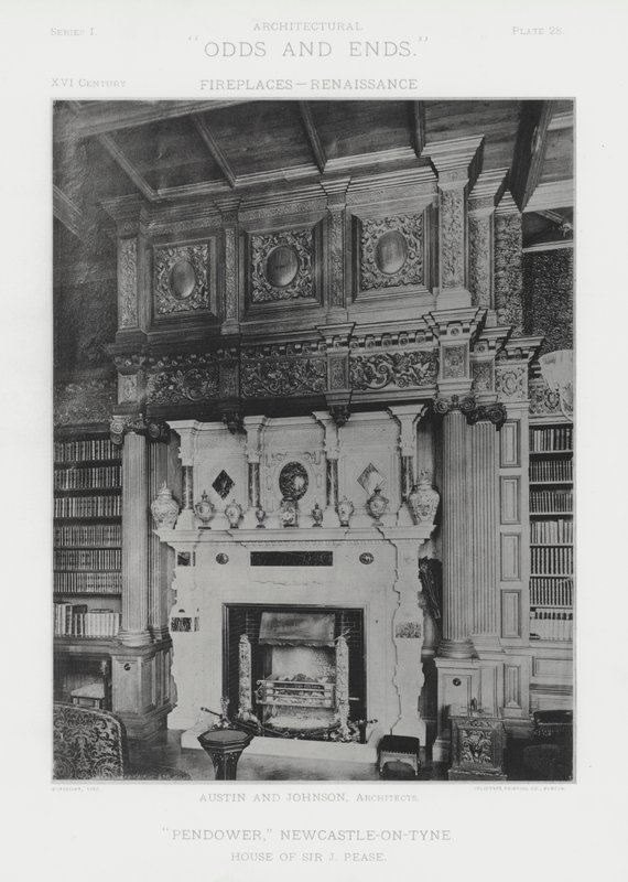 Cheminée : "Pendower," Newcastle-on-Tyne - American Photographer (after)