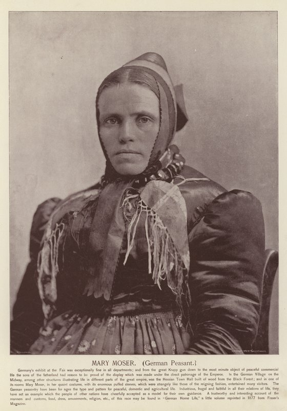 Mary Moser, paysanne allemande - American Photographer