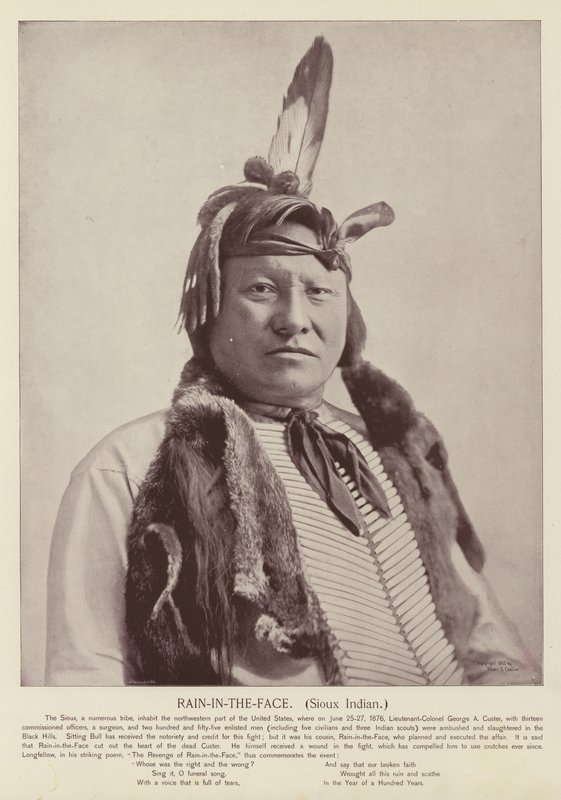Rain-in-the-Face, Indien Sioux - American Photographer