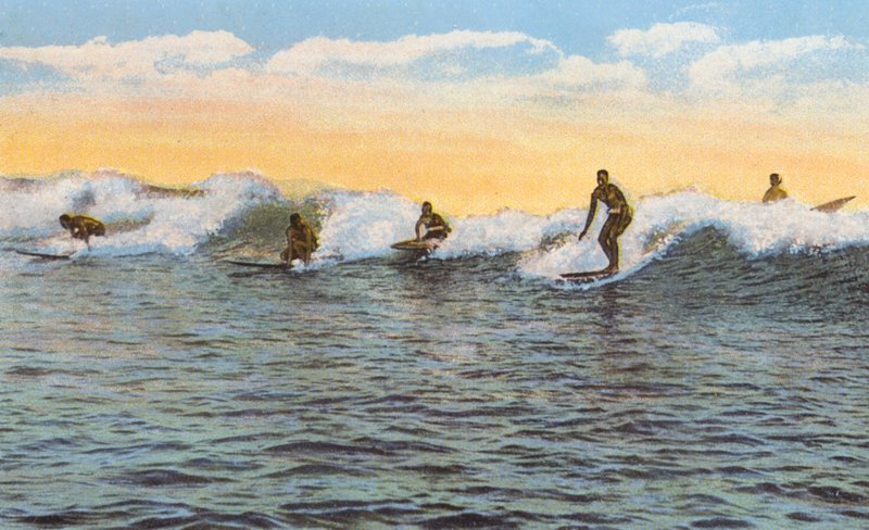 Surf Riders, Hawaï (photo couleur) - American Photographer