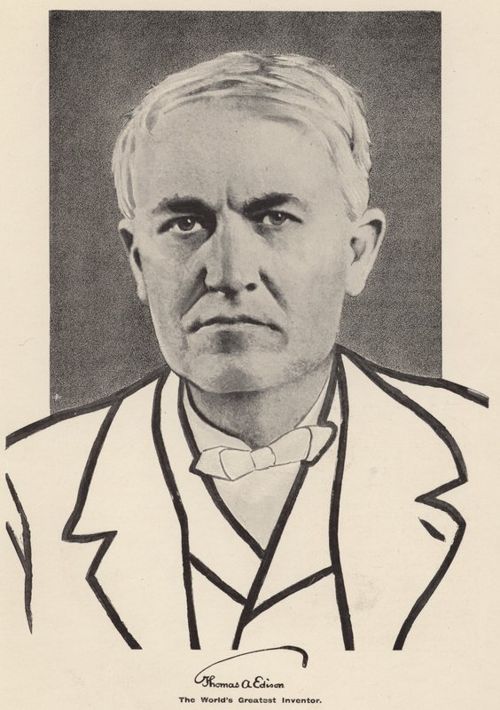 Thomas Edison (photo n/b) - American Photographer