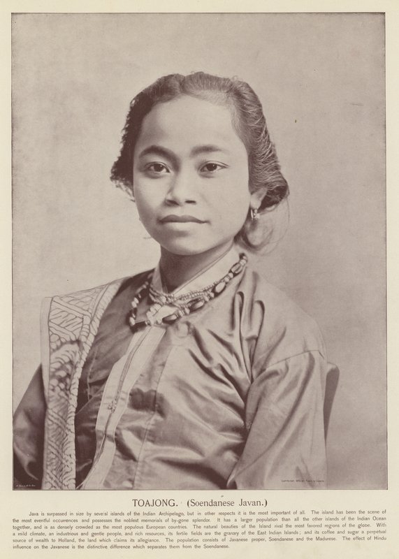 Toajong, Soendanese Javanais - American Photographer