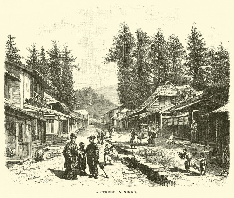 Une rue à Nikko - American School