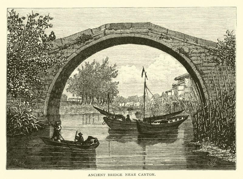 Ancien pont près de Canton - American School