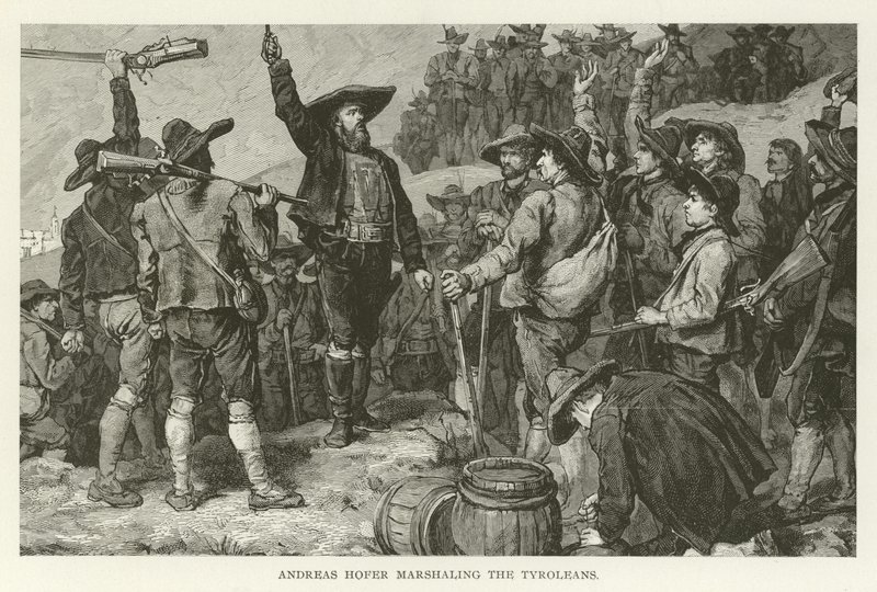 Andreas Hofer rassemblant les Tyroliens - American School