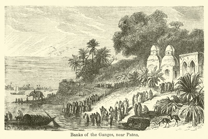 Rives du Gange, près de Patna - American School
