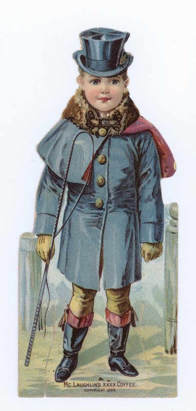 Garçon avec fouet à cheval - American School