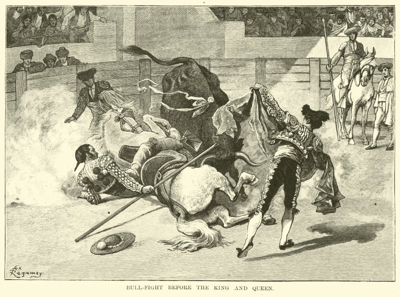 Corrida devant le Roi et la Reine - American School