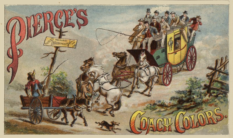Coche et chevaux - American School