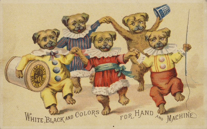 Chien dansant en vêtements - American School