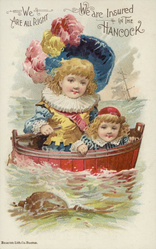 Filles naviguant dans une baignoire - American School