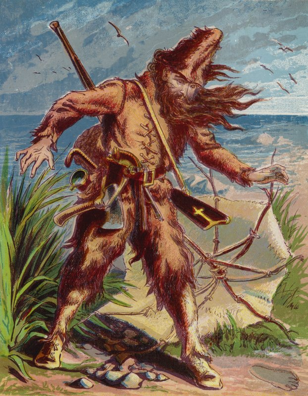Illustration pour Robinson Crusoé - American School