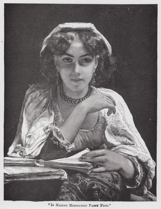 "En méditation libre" (gravure) - American School