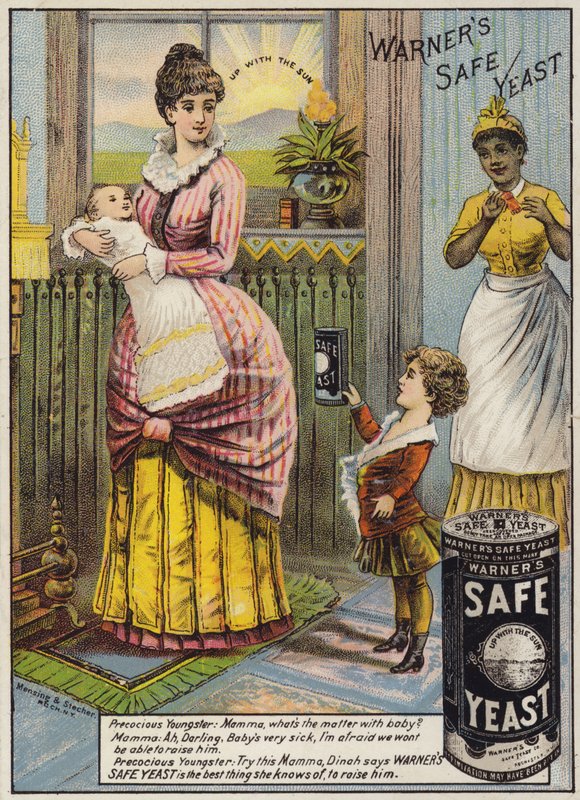 Mère berçant un bébé - American School