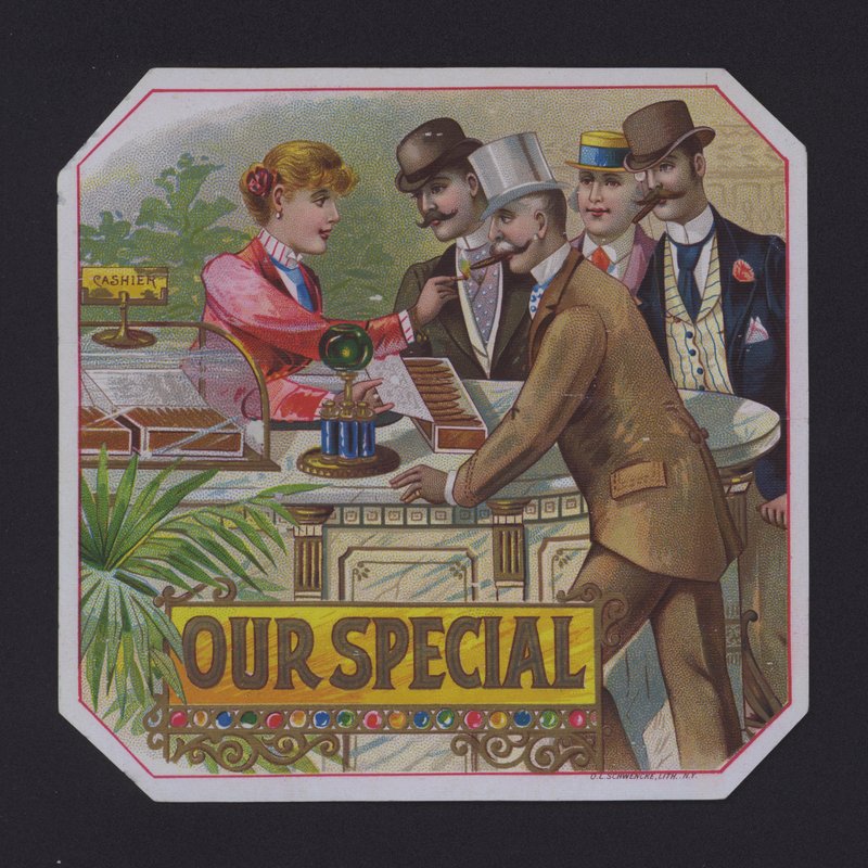Our Special, étiquette de cigare - American School