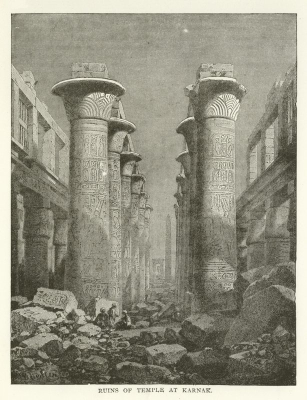 Ruines du temple à Karnak - American School
