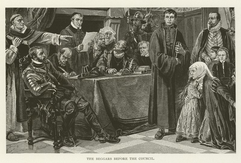 Les mendiants devant le conseil - American School