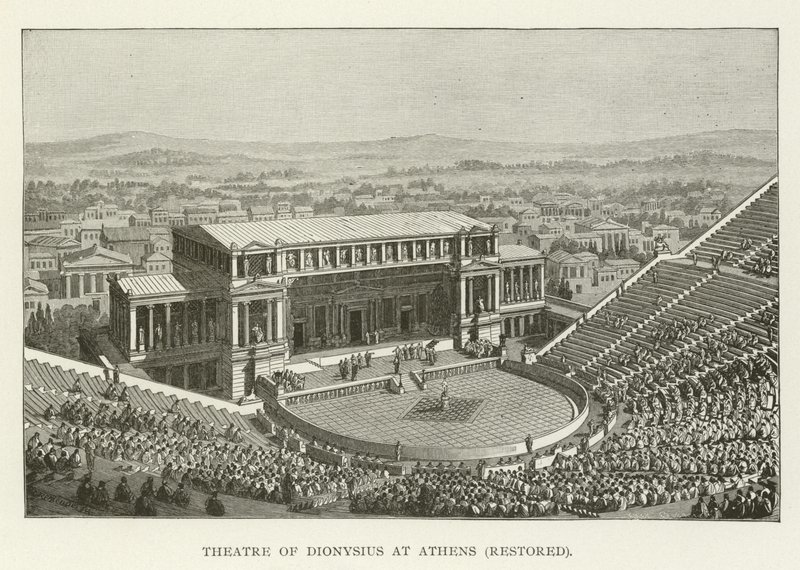 Théâtre de Dionysos à Athènes, restauré - American School