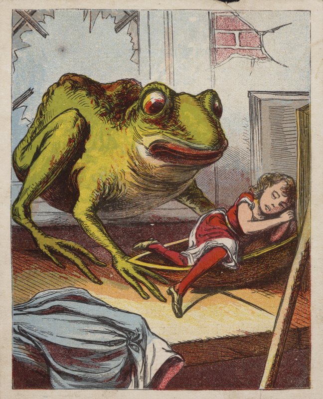 Crapaud trouvant une fille endormie - American School