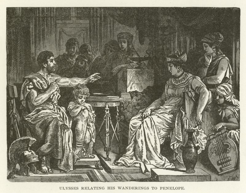 Ulysse racontant ses errances à Pénélope - American School