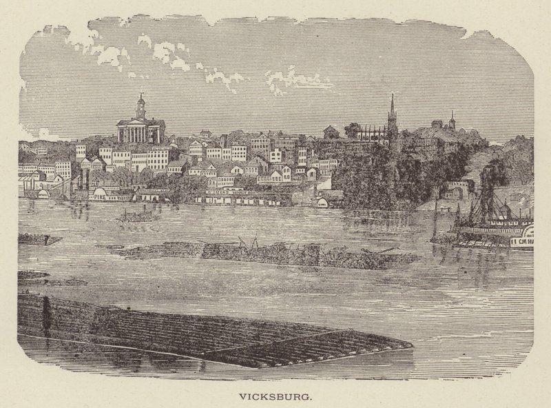 Vicksburg, Mississippi, États-Unis (gravure) - American School