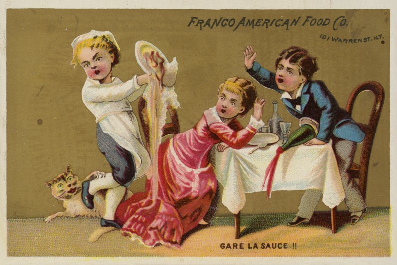 Serveuse faisant tomber le dîner! - American School