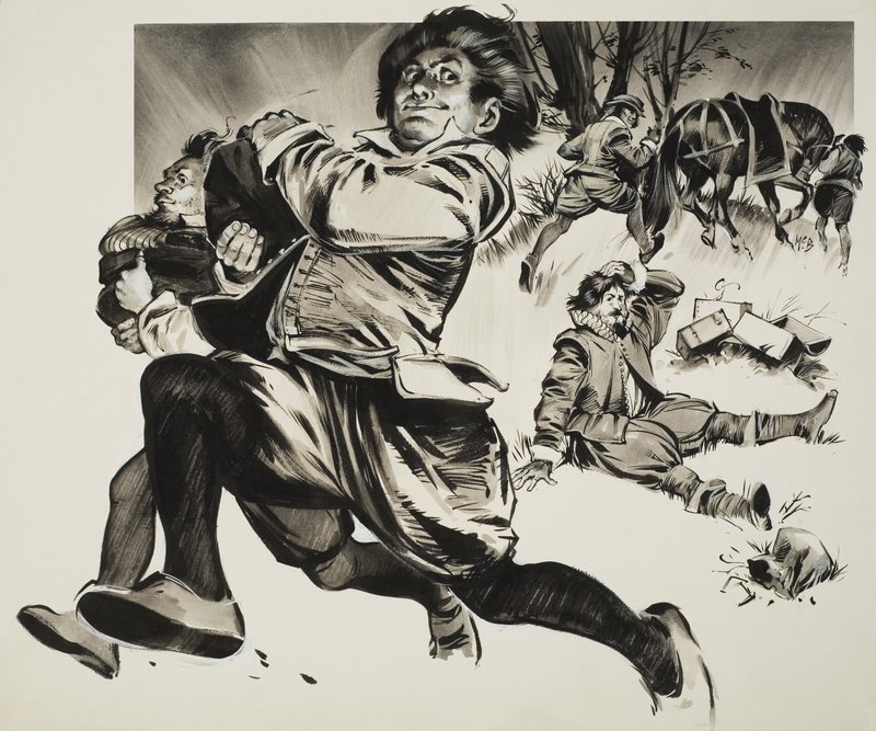 Garçon en train de courir - Angus McBride