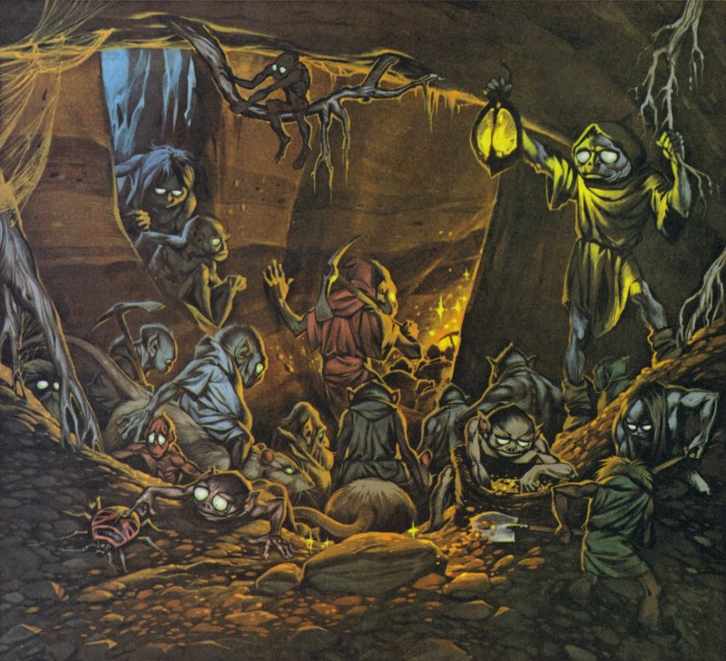 Gnomes (colour litho) - Angus McBride