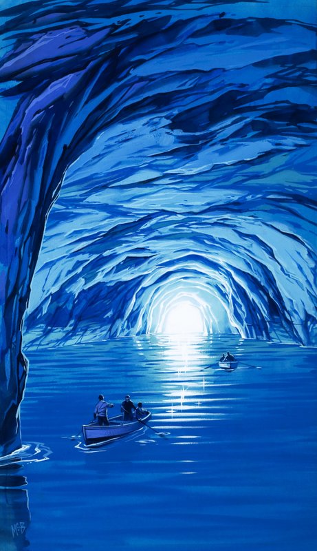 La grotte bleue de Capri - Angus McBride