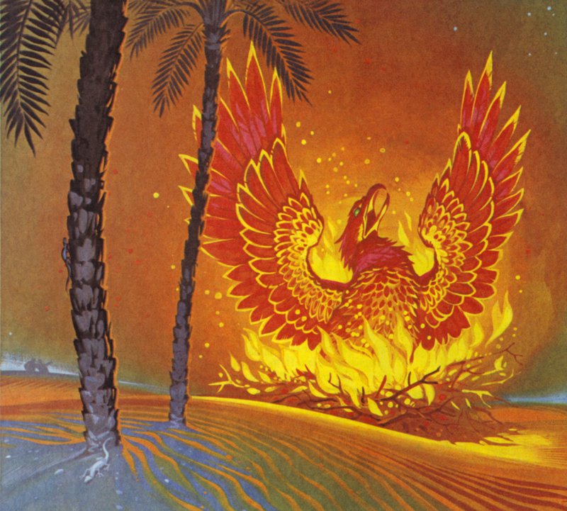 Le Phoenix (lithographie couleur) - Angus McBride
