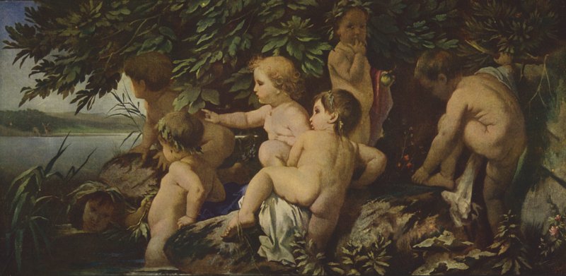 Enfants se baignant - Anselm Feuerbach