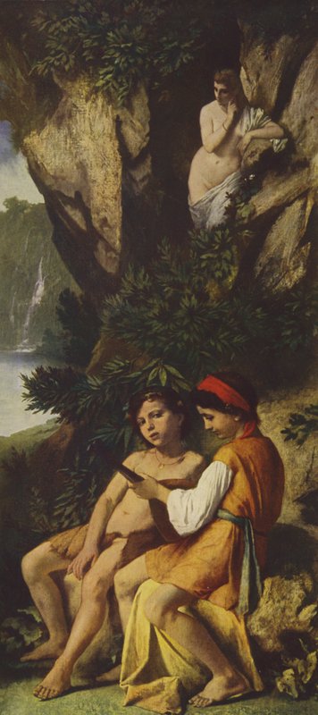 Enfants faisant de la musique - Anselm Feuerbach