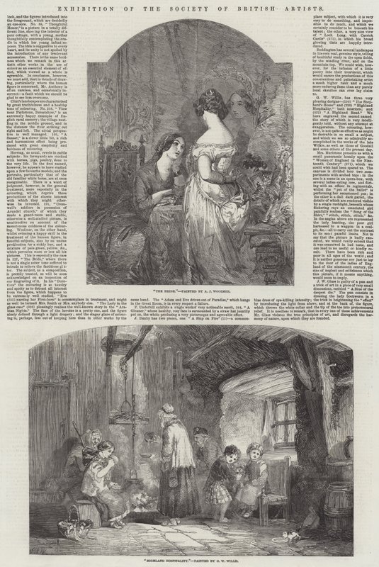 Exposition de la Société des Artistes Britanniques - Arthur Joseph Woolmer