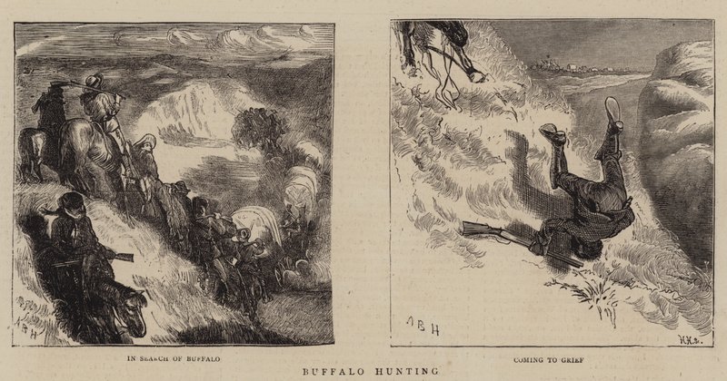 Chasse au Bison - Arthur Boyd Houghton