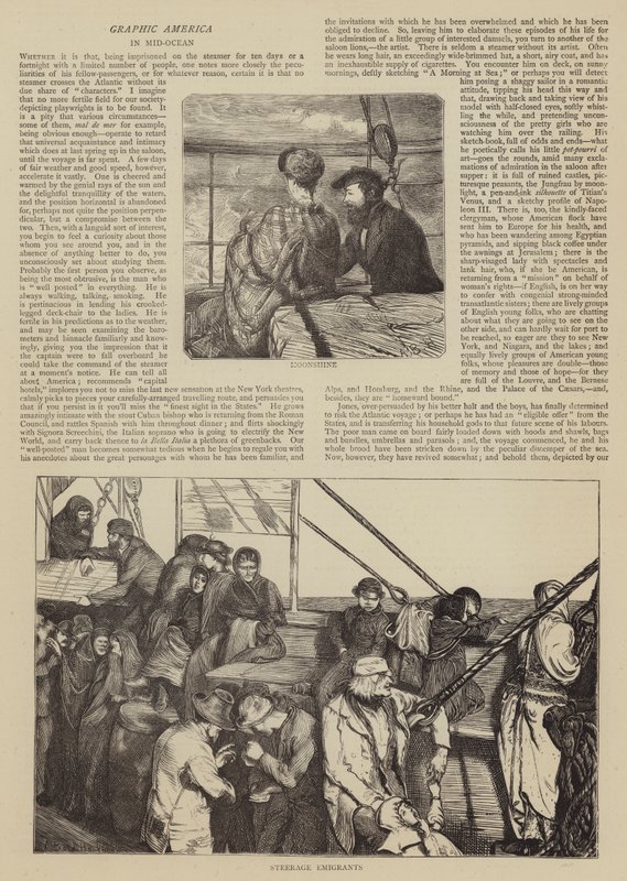 Amérique graphique, en plein océan - Arthur Boyd Houghton