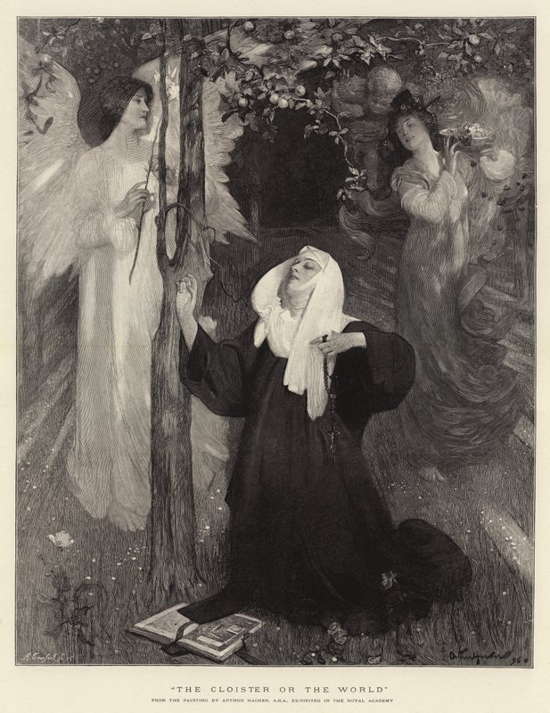 Le cloître ou le monde - Arthur Hacker