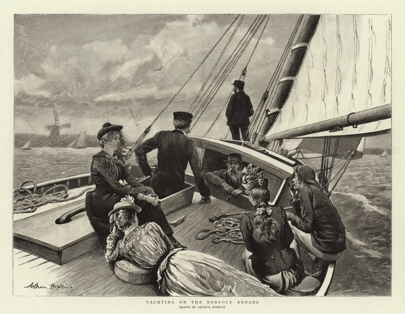 Yachting sur les Norfolk Broads - Arthur Hopkins