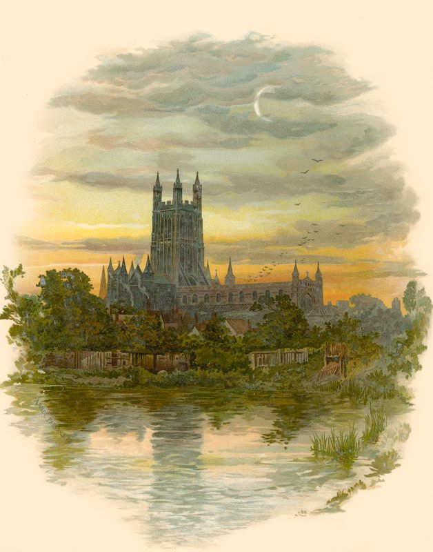 Cathédrale de Gloucester, nord-ouest - Arthur Wilde Parsons
