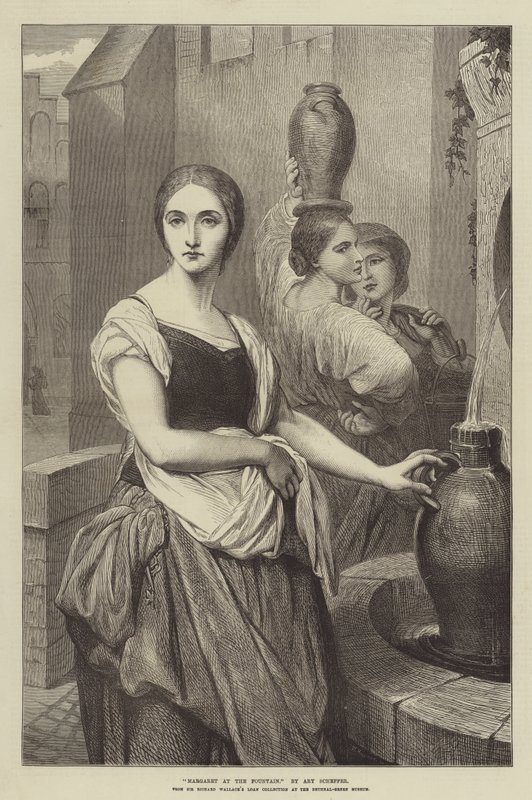 Margaret à la fontaine - Ary Scheffer