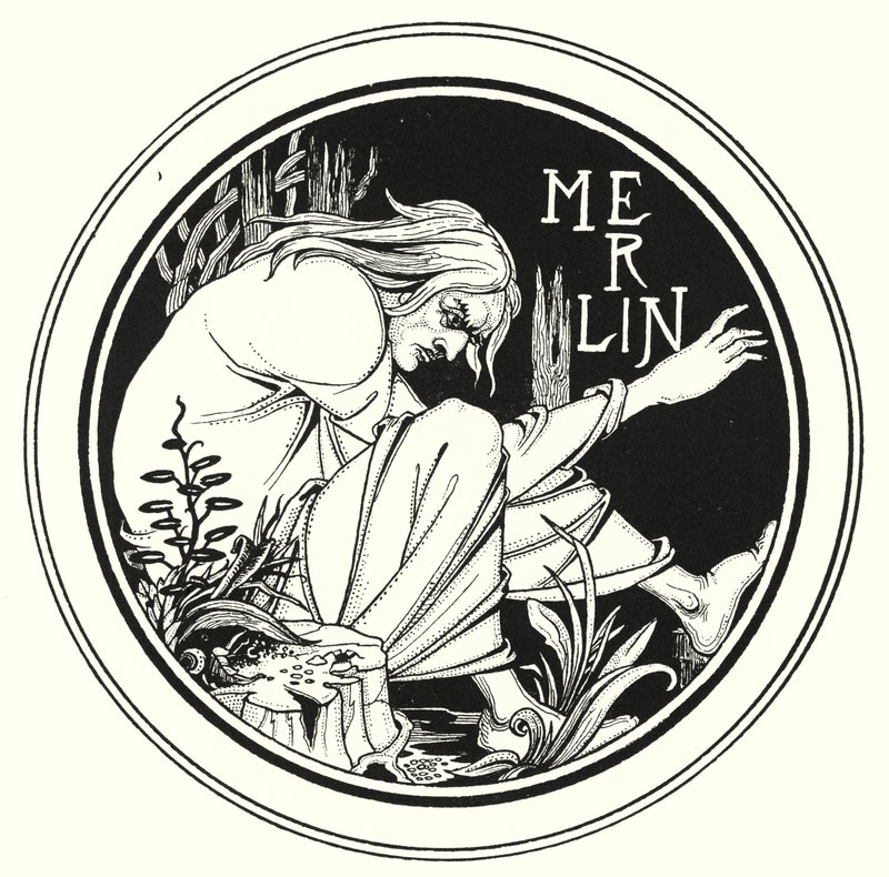 Merlin - Aubrey (after) Beardsley