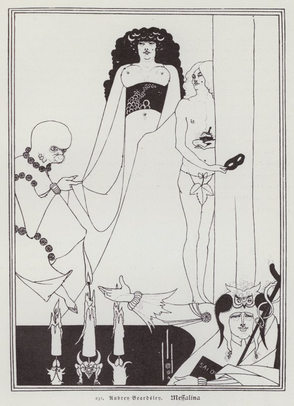 Messaline (lithographie) - Aubrey (after) Beardsley